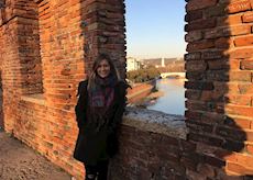 Laura at Castle Vecchio in Verona