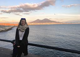 Laura at Mount Vesuvius