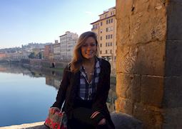 Laura at Ponte Vecchio