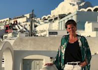 Shannon in Santorini, Greece