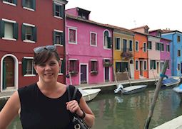 Shannon in Burano, Italy