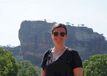 Stephanie at Sigiriya Rock, Sri Lanka