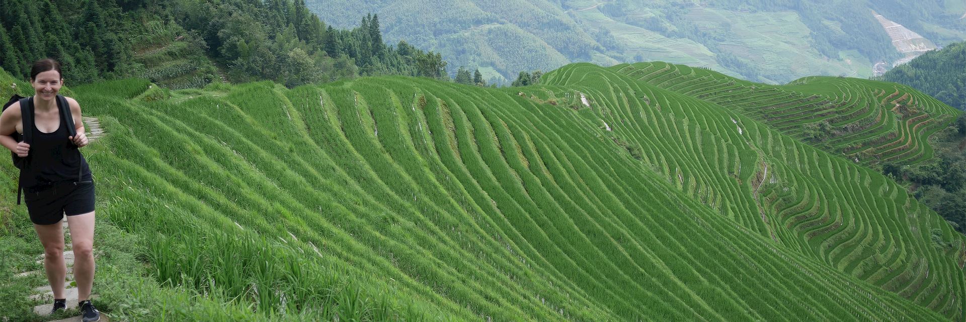 Hiking through the Longji Rice Terraces