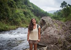 Veronica in a small village outside of Hoi An