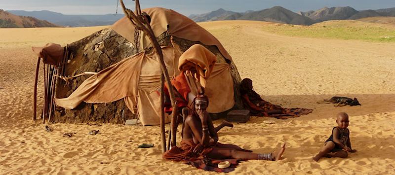 Himba settlement, Serra Cafema, Namib Desert