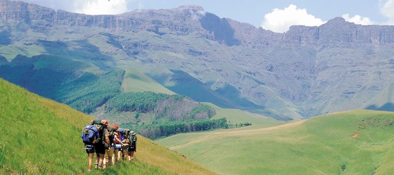 Walking in the Royal Natal National Park
