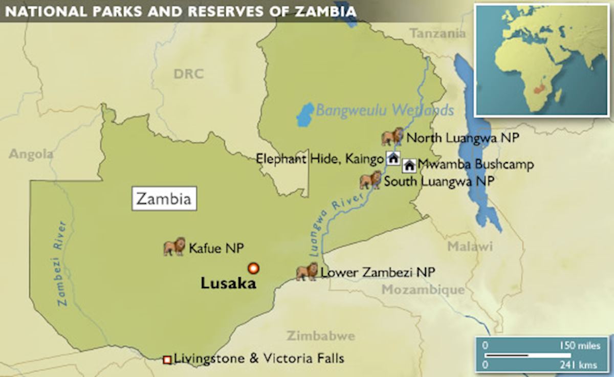 Map of Zambia