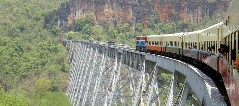The Goteik Viaduct in Shan Sate, northeast Myanmar