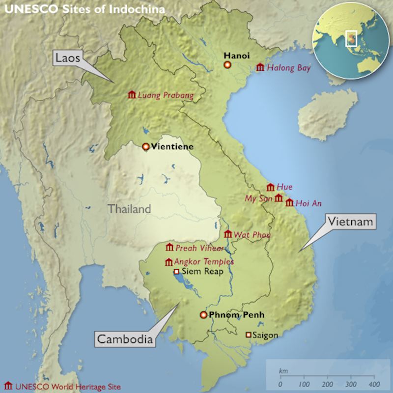 UNESCO World Heritage Sites of Indochina