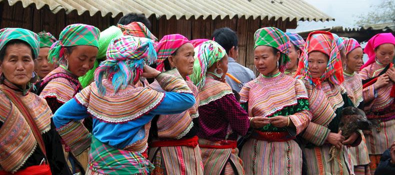 Flower market, Ha Giang.
