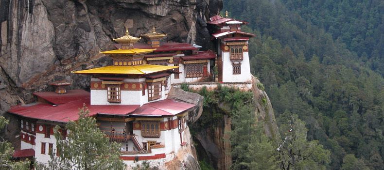 Bhutan's most famous site is the breathtaking Taktsang or Tiger's Nest Monastery.