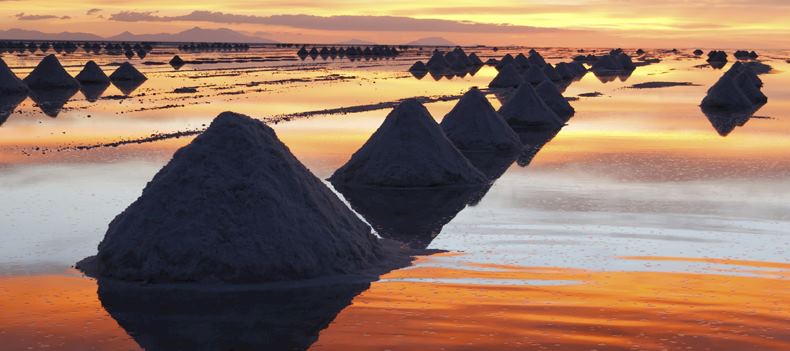 Sunset over Salar de Uyani