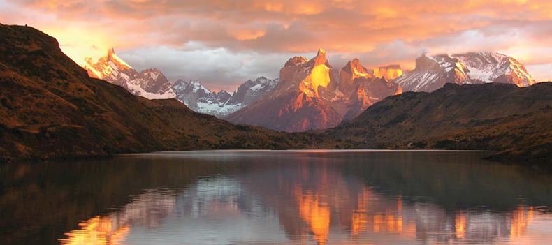 Sunrise in Torres del Paine National Park, Chile