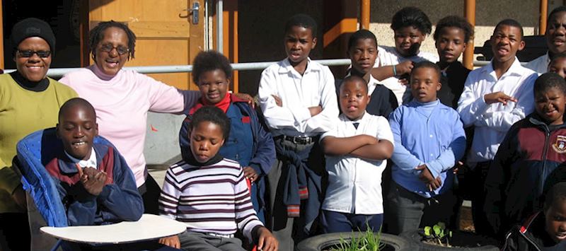 Pupils at the Khayelitsha special needs school, Uthando Tour, South Africa
