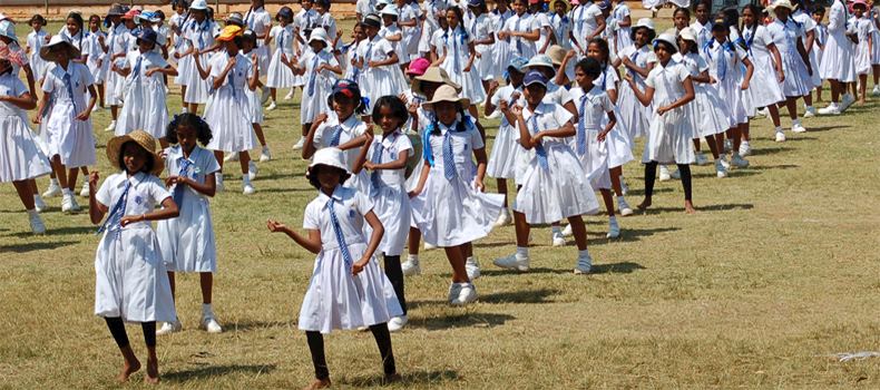 School in Kandy, Sri Lanka, perform dance recital