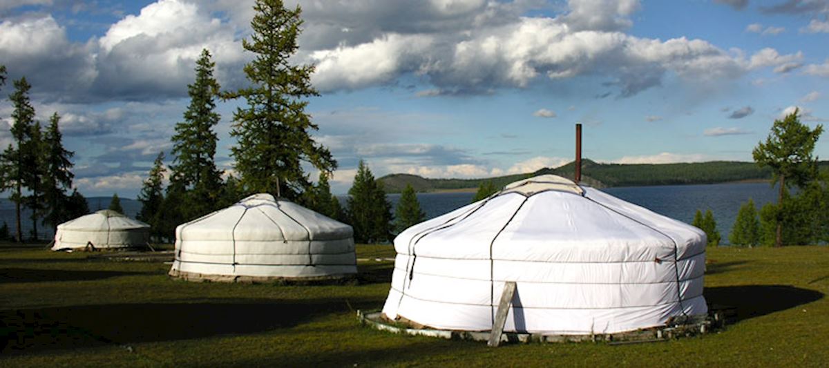 Experience nomadic life with a stay in a traditional ger.
