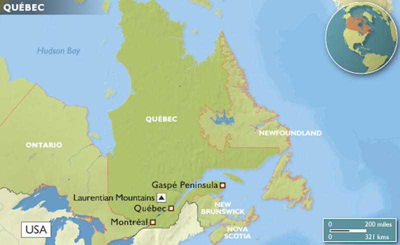 Québec map