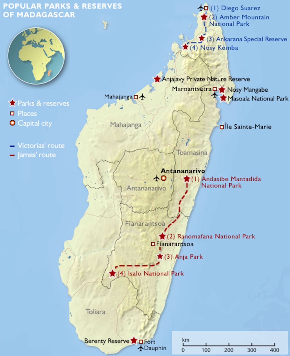 Map of Madagascar
