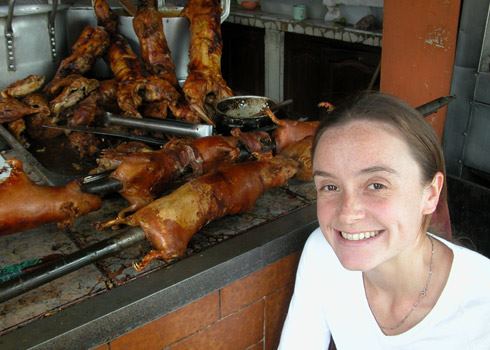 Roasted guinea pigs
