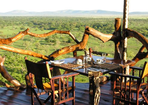 Views from the restaurant at Mbalageti Lodge, Tanzania.
