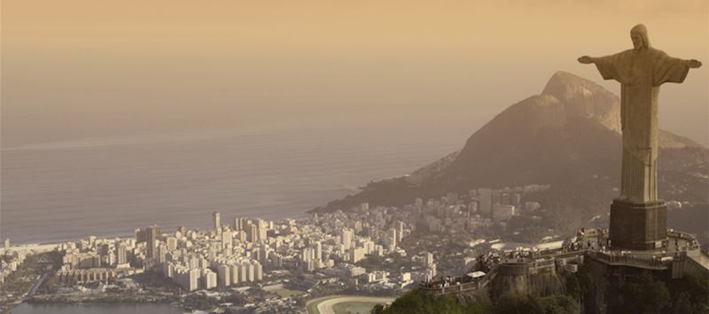 Christ the Redeemer overlooking Rio de Janeiro, Brazil