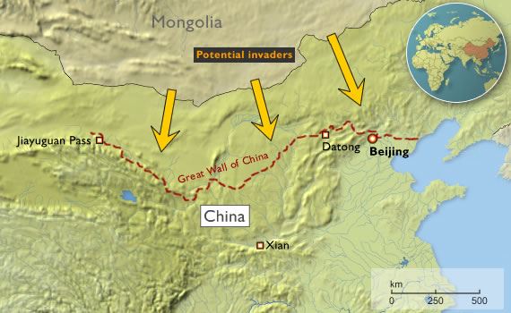 Great Wall Of China Map - Map