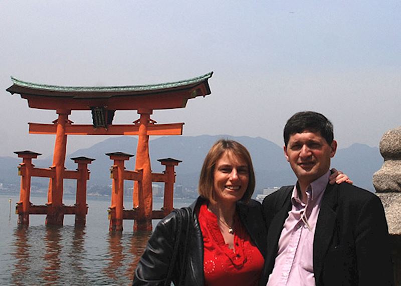 Neil and Helen Matthews on Miyajima Island