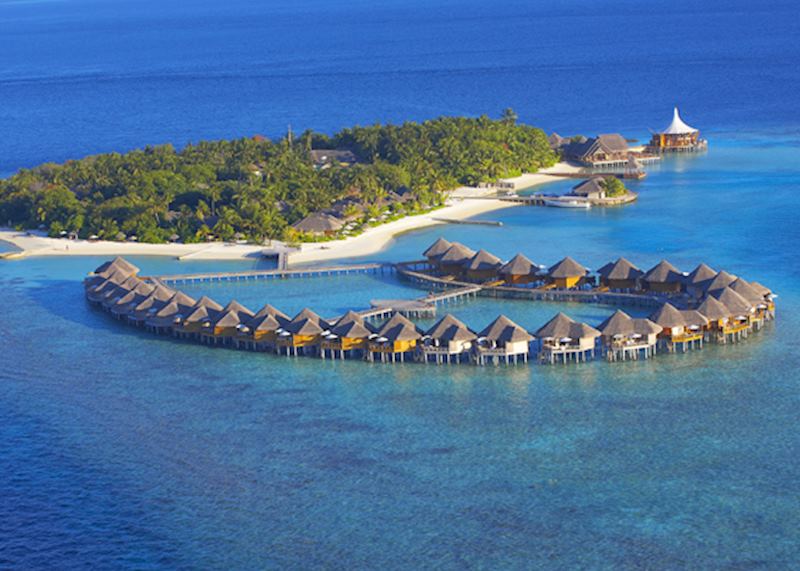 Aerial view, Baros, Maldives
