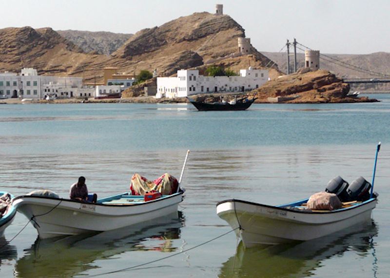 The bay of Ayjah, Oman