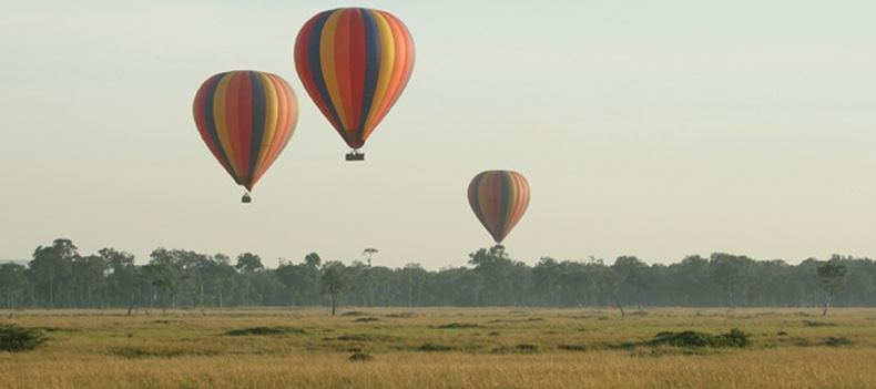 Hot air ballooning in the Masai Mara