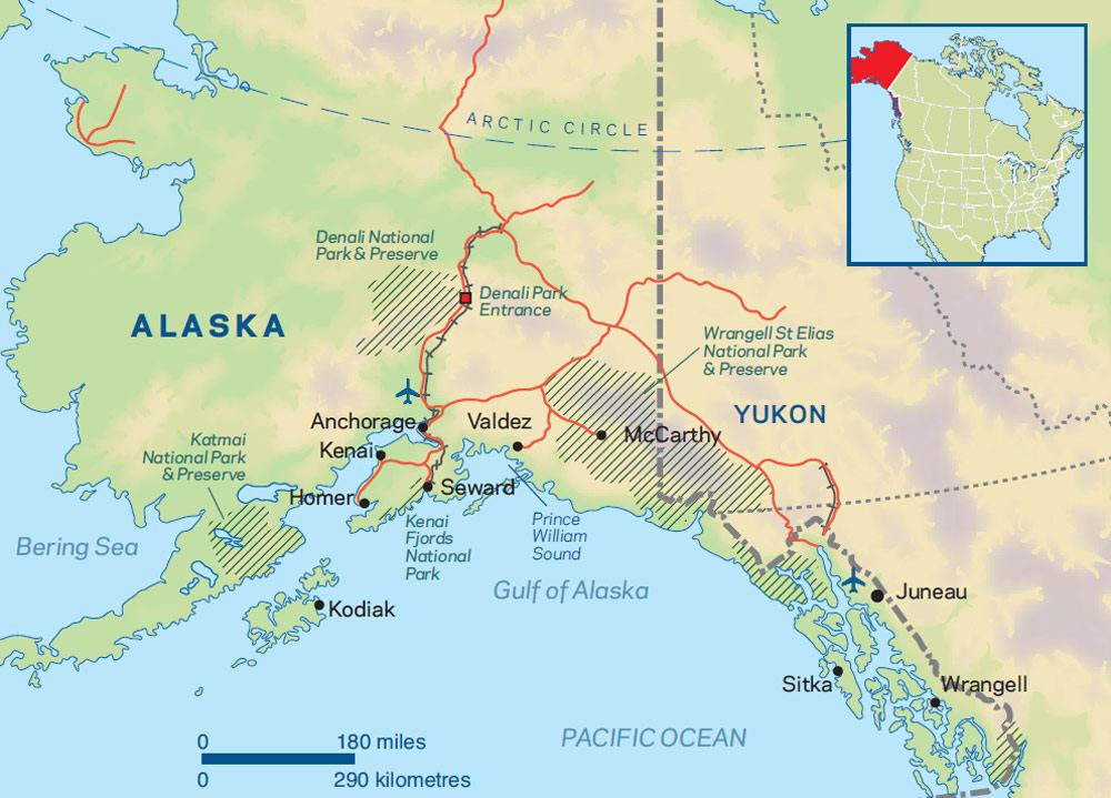 Map of Alaska Map of Alaska