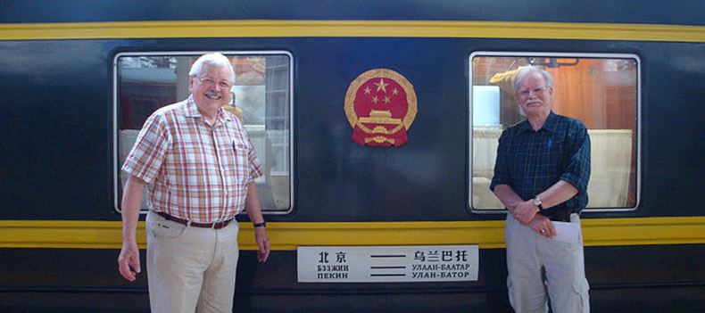 Roger and Robert on the Trans-Siberian Railway