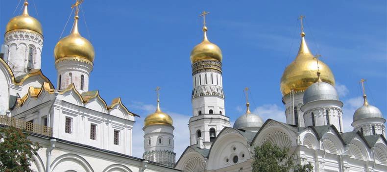 The iconic domes of the Kremlin