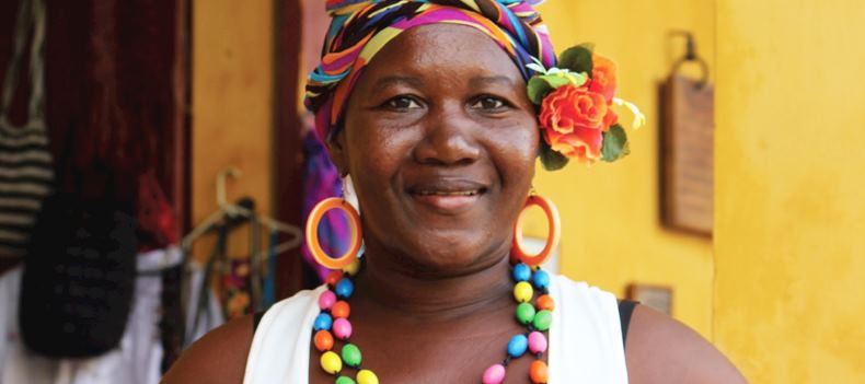 Colombian sweet seller