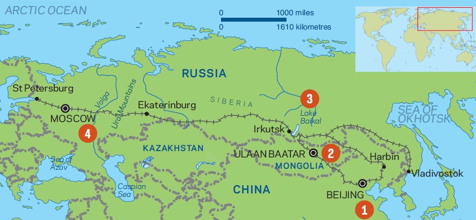 Siberian Railway Map   Trans Siberian Train Route Map3 