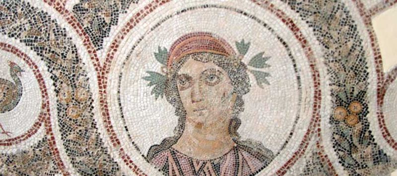 One of the stunning mosaics in the El Jem Museum