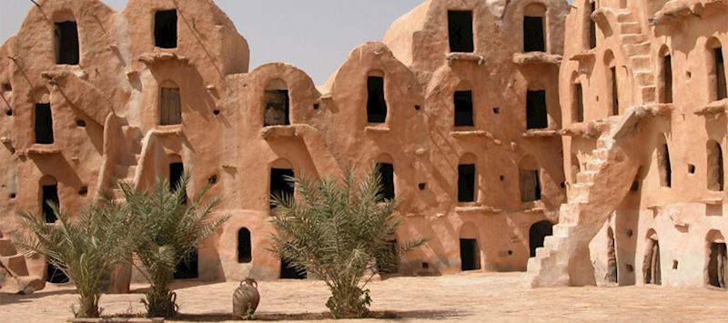 The Ksar Ouled Soltane, Tunisia, which doubled for Tatooine in 'Star Wars'