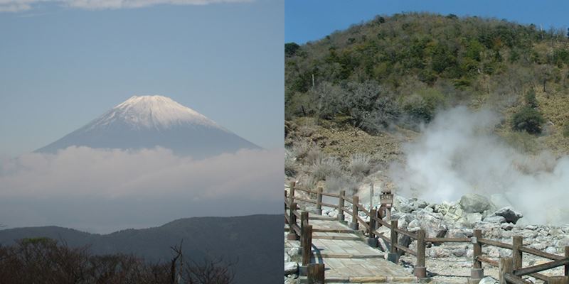 Hakone National Park v Aso-Kuju National Park, Japan
