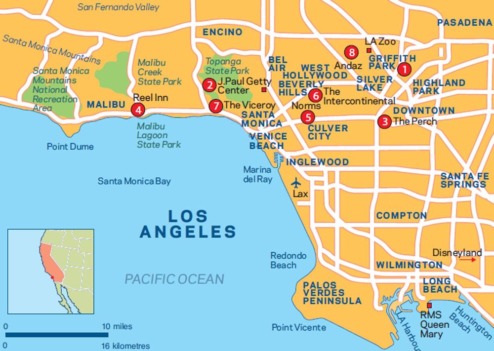 Map of Los Angeles Map of Los Angeles