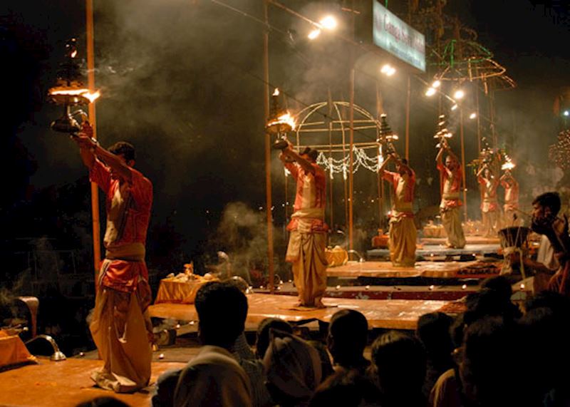 Evening prayer ceremony, The Ganges, Varanasi
