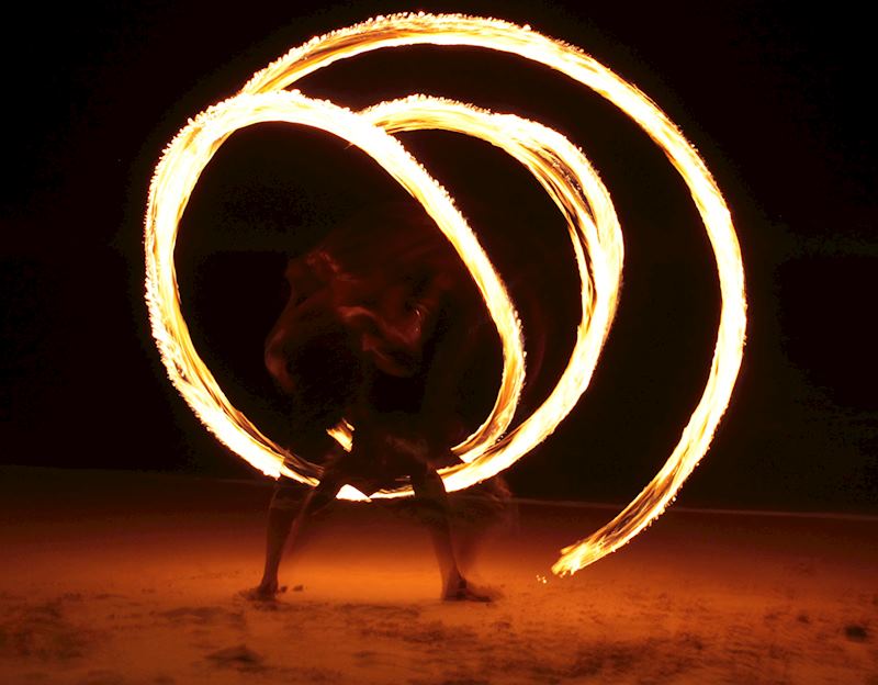 Fire dancer, Sri Lanka
