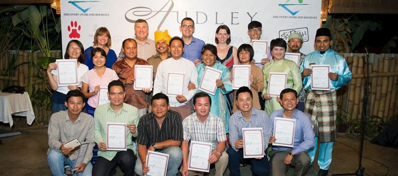 Some of the winning guides being recognised at the Audley 2014 Guide Awards