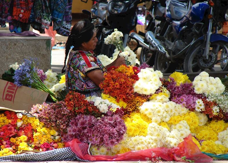 Comalapa Flower Market, Antigua, Guatemala