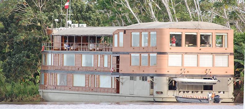 The Delfin II, one of the Peruvian river cruisers